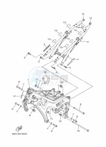 XSR900 MTM850 (BAE6) drawing FRAME