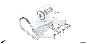 TRX500FM5F TRX500FM Europe Direct - (ED) drawing CAM CHAIN/TENSIONER