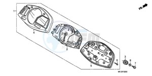 CBR600RAA Korea - (KO / ABS) drawing METER