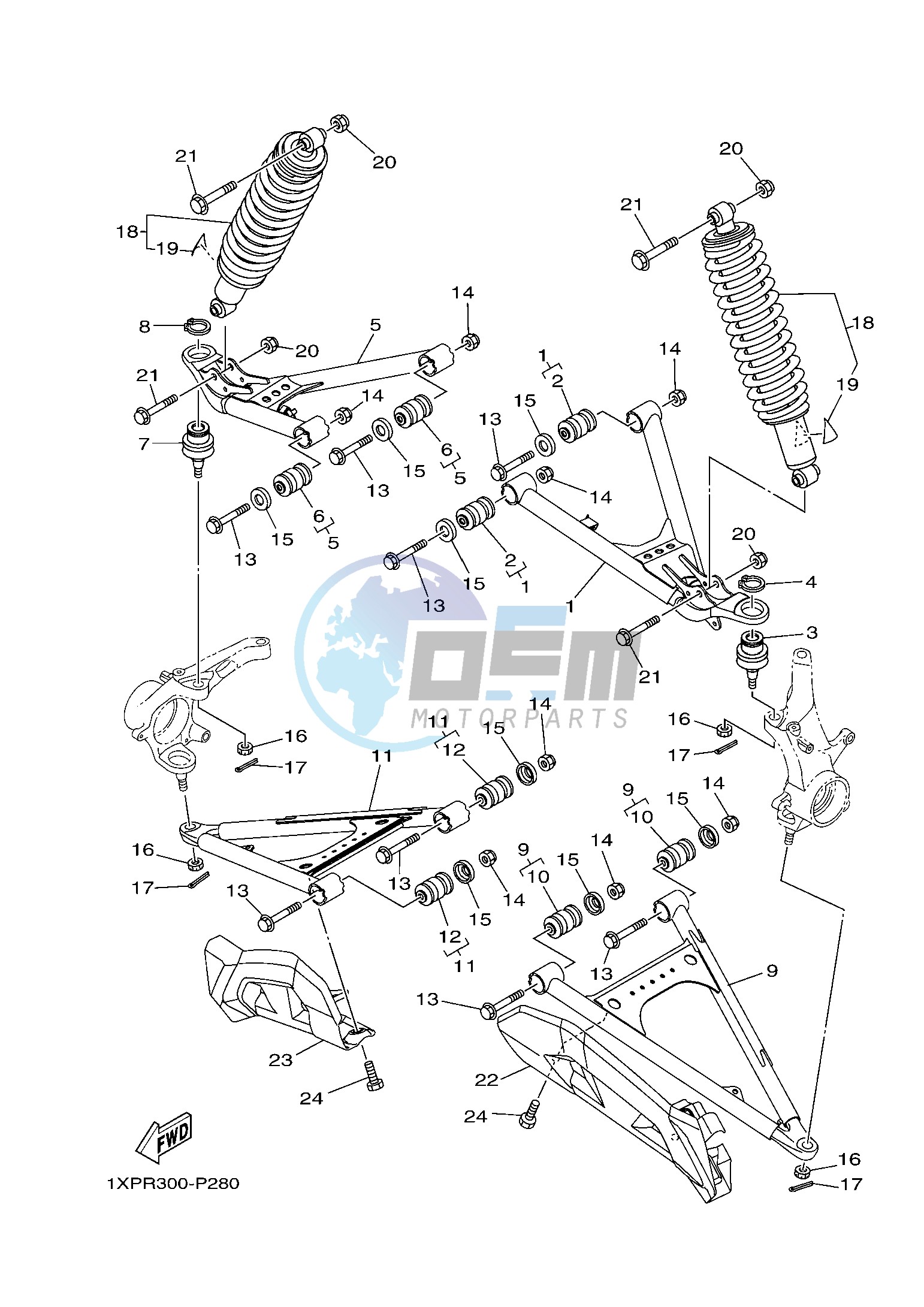 FRONT SUSPENSION & WHEEL