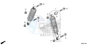 TRX420FE1E TRX420 Europe Direct - (ED) drawing FRONT CUSHION