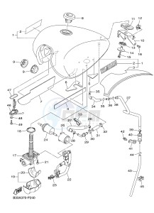 XVS950CR XV950R XV950 R-SPEC (B33A) drawing FUEL TANK