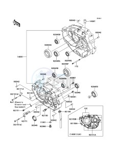 KLX250 KLX250SCF XX (EU ME A(FRICA) drawing Crankcase