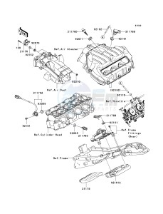 ZX 600 P [NINJA ZX-6R] (7F-8FA) P8F drawing FUEL INJECTION