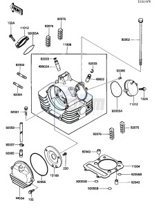 KLF 300 A [BAYOU 300] (A1) [BAYOU 300] drawing CYLINDER HEAD