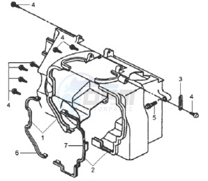 MIO 100 drawing SHROUD ASSY