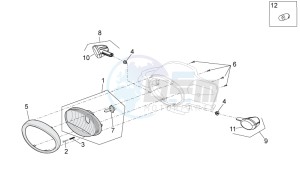 SCARABEO 50 4T 4V (EMEA) drawing Front lights