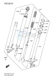 GSX-S 1000 drawing FRONT FORK DAMPER