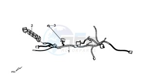 MAXSYM 600 I ABS EXECUTIVE (LX60A3-EU) (E4) (L7-M0) drawing WIRE HARNESS