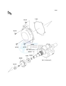 KVF 650 F [BRUTE FORCE 650 4X4I] (F6F-F9F ) F8F drawing RECOIL STARTER