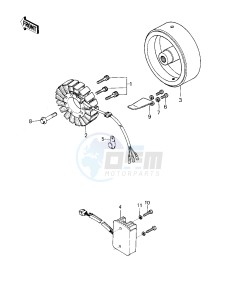 KZ 750 E (E1) drawing GENERATOR_REGULATOR -- 80 KZY 50-E1- -