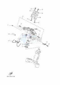 TRACER 7 MTT690 (B4T3) drawing STEERING