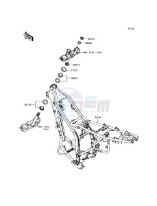 KLX250 KLX250SHF XX (EU ME A(FRICA) drawing Frame