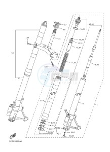 YZF-R6 600 R6 (2CXR) drawing FRONT FORK