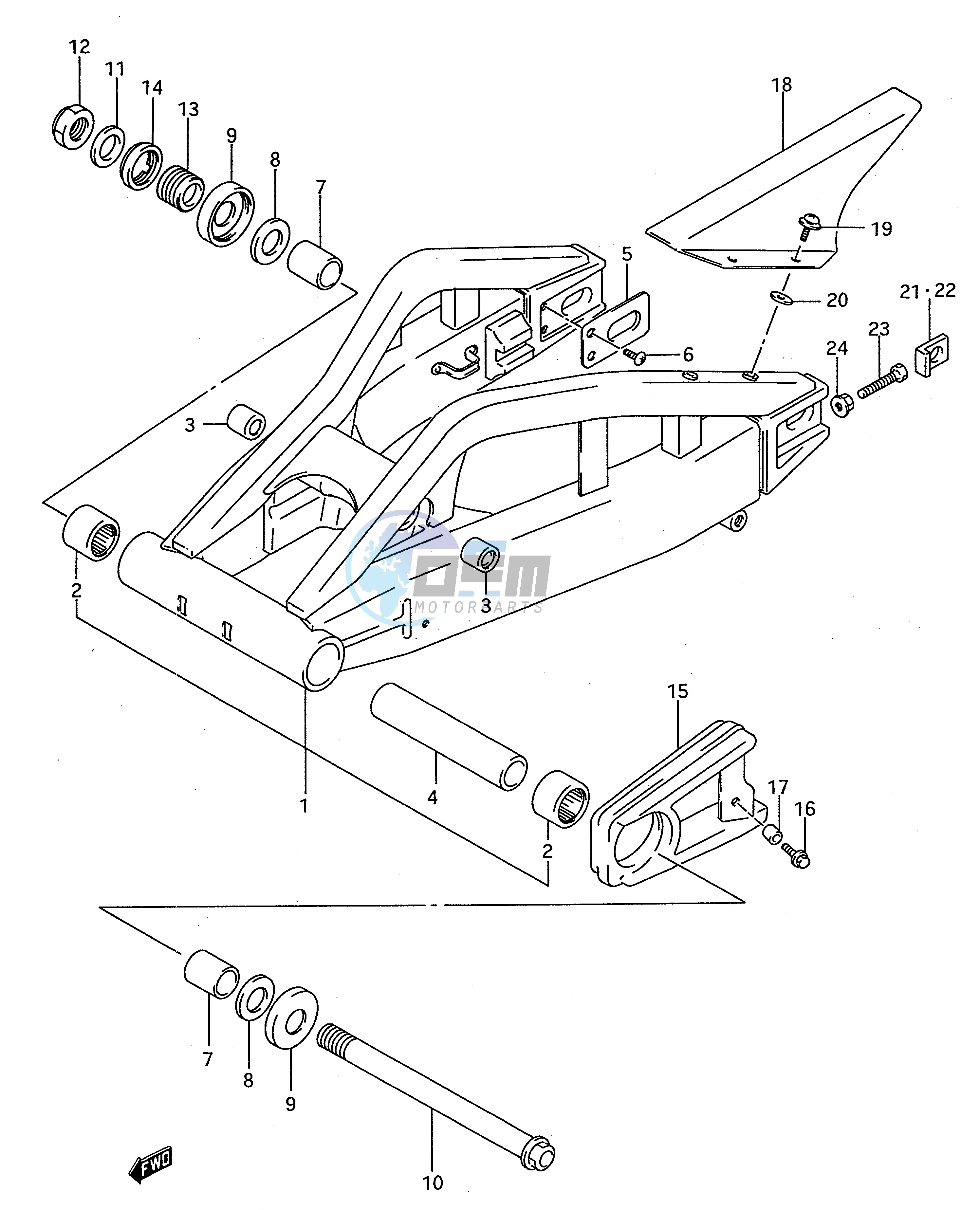 REAR SWINGING ARM (MODEL R S)