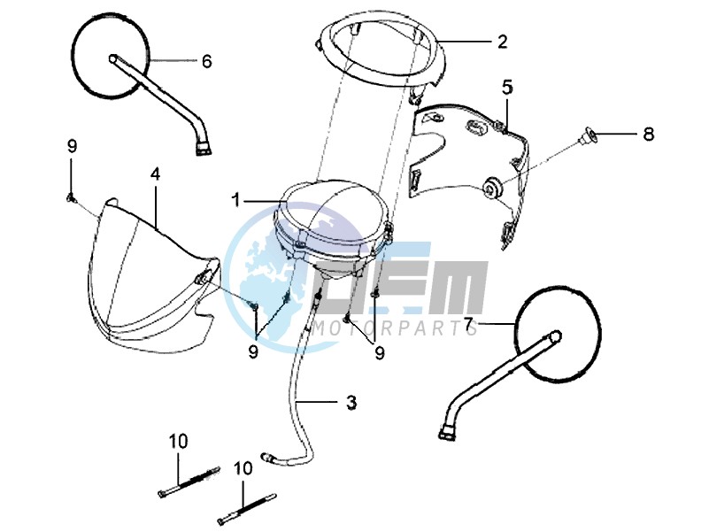 HEAD LIGHT COVER / DASHBOARD / MIRRORS