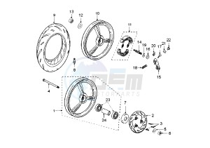 LUDIX 14 ELEGANT - 50 cc drawing WHEELS