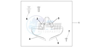 ST1300A9 UK - (E / ABS MKH MME) drawing MIRROR DEFLECTOR