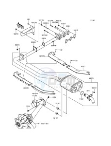 MULE PRO-DX KAF1000EGF EU drawing Muffler(s)