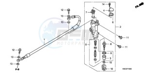 CRF150R9 Europe Direct - (ED / 2ED) drawing RR. BRAKE MASTER CYLINDER