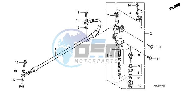 RR. BRAKE MASTER CYLINDER