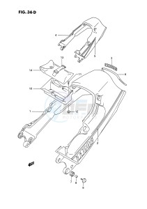 GSX1100 (E2) drawing SEAT TAIL COVER (MODEL N P R)