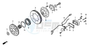 ST1100 drawing STARTING CLUTCH