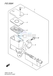 AN650 drawing REAR MASTER CYLINDER