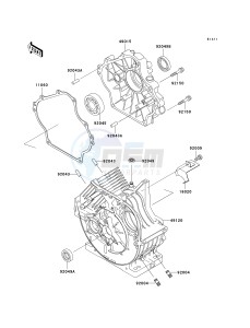 KAF 300 C [MULE 550] (C6-C7) [MULE 550] drawing CRANKCASE