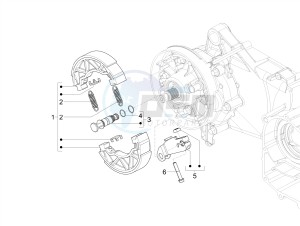 SXL 125 4T 3V drawing Rear brake - Brake jaw