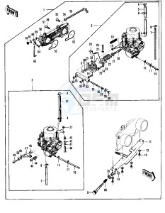 KZ 400 S [SPECIAL] (S) [SPECIAL] drawing CARBURETOR ASSY -- 75 S- -