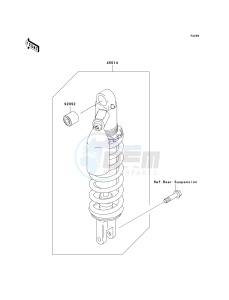 KLX 250 W [KLX250SF] (W9F) W9F drawing SHOCK ABSORBER-- S- -