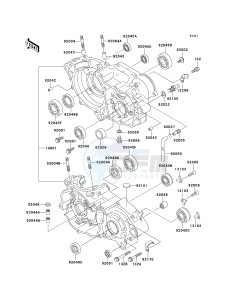 KX 250 L [KX250] (L3) [KX250] drawing CRANKCASE