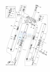 TT-R110E (B51U) drawing FRONT FORK