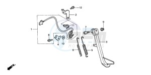 CBR125RS drawing STAND