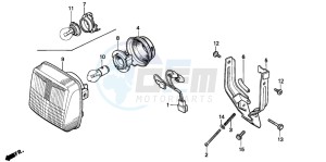 PK50 drawing HEADLIGHT