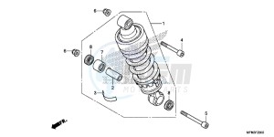 CB1000RE CB1000R E drawing REAR CUSHION