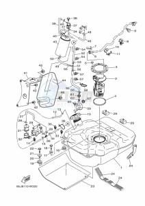 YXZ1000E YXZ1000R (B5J9) drawing FUEL TANK