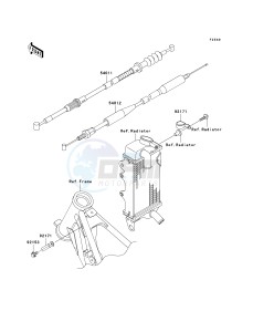 KX 85 A [KX85 MONSTER ENERGY] (A6F - A9FA) A9FA drawing CABLES