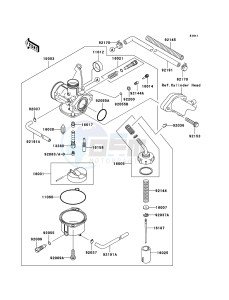 KLX110 KLX110A9F EU drawing Carburetor