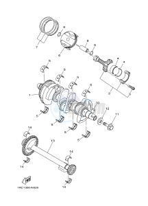 MTM850 MTM-850 XSR900 (B908) drawing CRANKSHAFT & PISTON