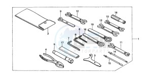 VT750CD3 drawing TOOLS