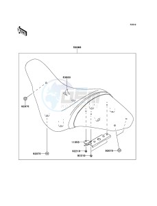 VN1700_VOYAGER_CUSTOM_ABS VN1700KEF GB XX (EU ME A(FRICA) drawing Seat