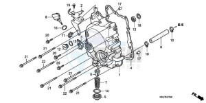 FES1259 France - (F / CMF) drawing RIGHT CRANKCASE COVER