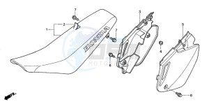 CR85R drawing SEAT