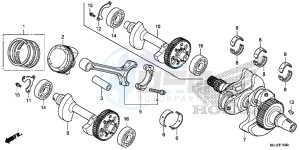 NC700SDE NC700SD 2ED - (2ED) drawing CRANKSHAFT/ PI STON