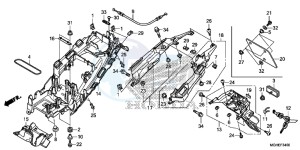 VFR1200XDLE CrossTourer ED drawing REAR FENDER