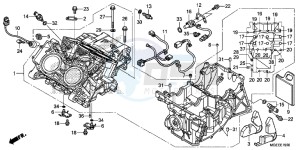 VFR1200FDF VFR1200F Dual Clutch E drawing CRANKCASE ( VFR1200FD)