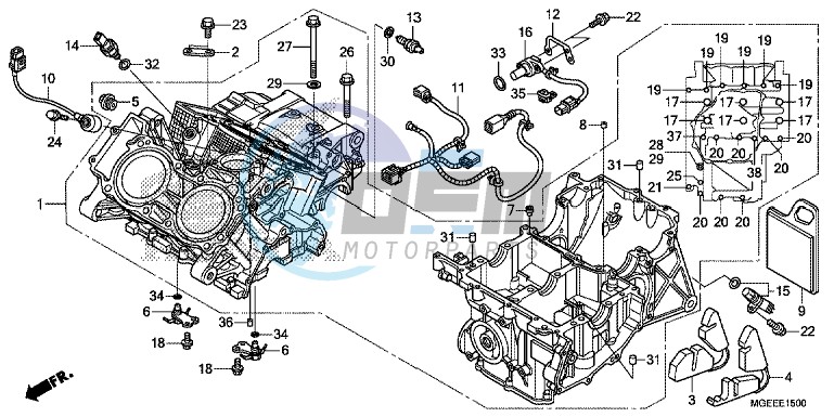 CRANKCASE ( VFR1200FD)