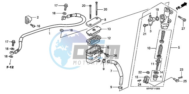 RR. BRAKE MASTER CYLINDER